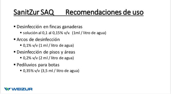 SANITZUR SQA X 20 LITROS